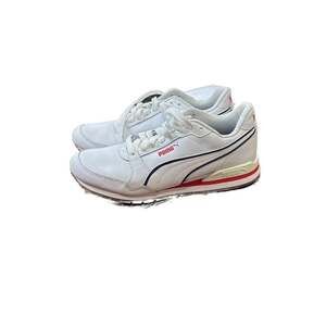 PUMA ST Runner v3 Bold White/Vallarta Blue Lace Up Mens Sneakers - Size 8